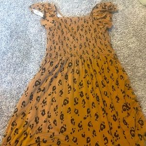Brand 1901 kids size M (8-10) leopard print dress